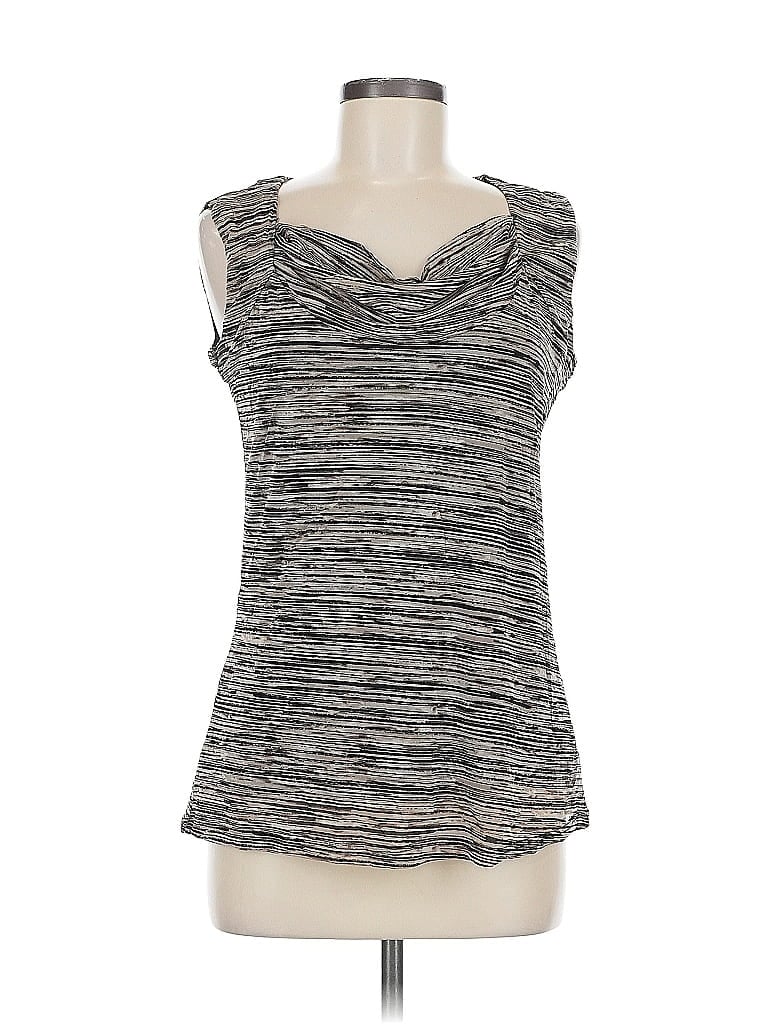 Pre-owned Dana Buchman Sleeveless T-shirt In Gray