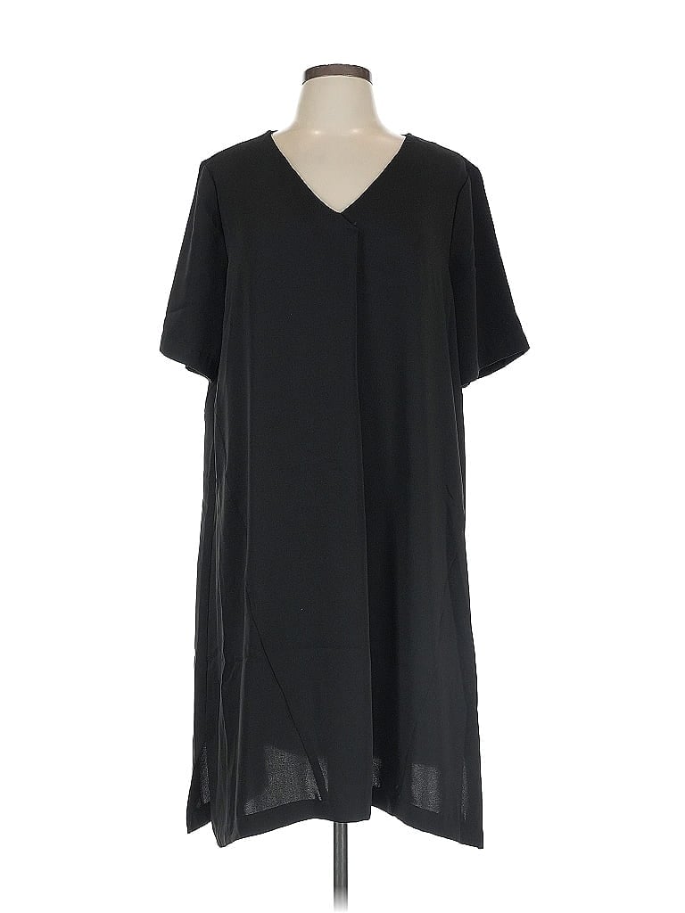 Pre-owned Jjill Casual Dress In Black