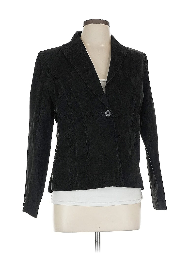 Pre-owned Relativity Blazer Jacket In Black