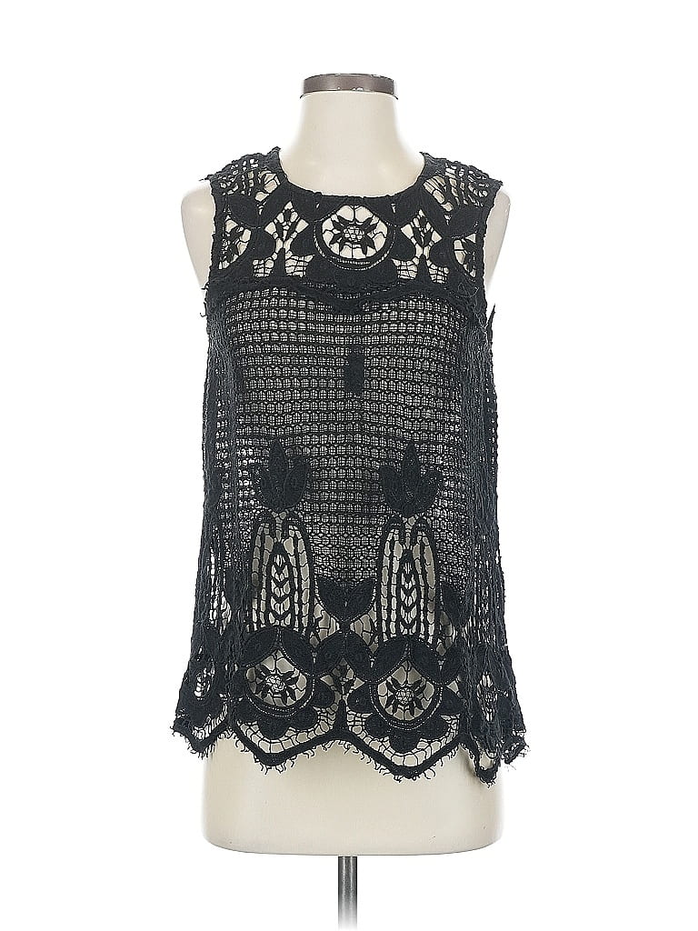 Pre-owned Lovestitch Sleeveless Blouse In Black