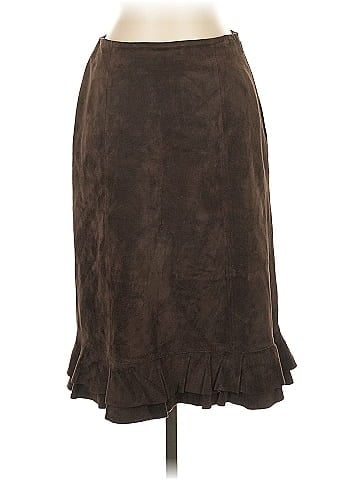Ann Taylor Leather Skirt (view 1)