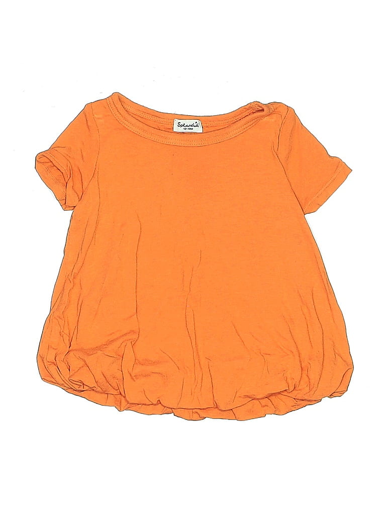 Click to view more detailed imagery on our partner's website Pre-owned Splendid Kids' Short Sleeve T-shirt In Orange