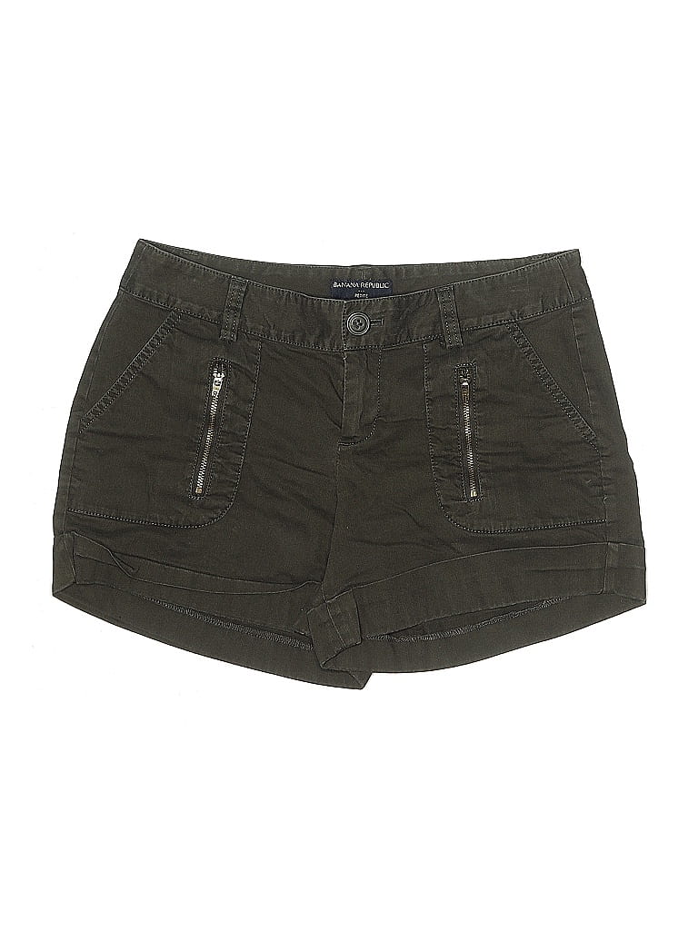 Pre-owned Banana Republic Factory Store Khaki Shorts In Green