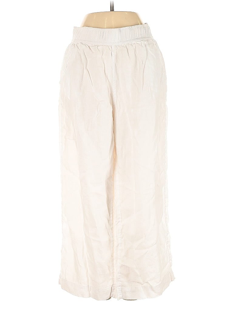 Pre-owned Tahari Linen Pants In White