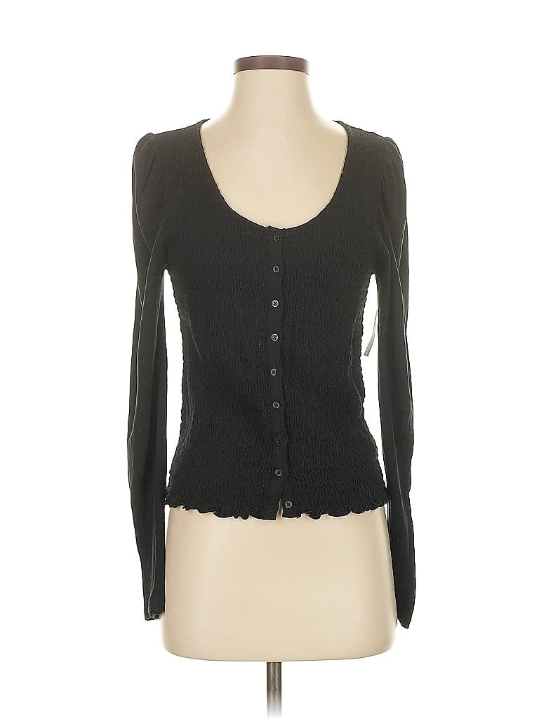 Click to view more detailed imagery on our partner's website Pre-owned Gap Long Sleeve Top Black Sweetheart Neckline Tops