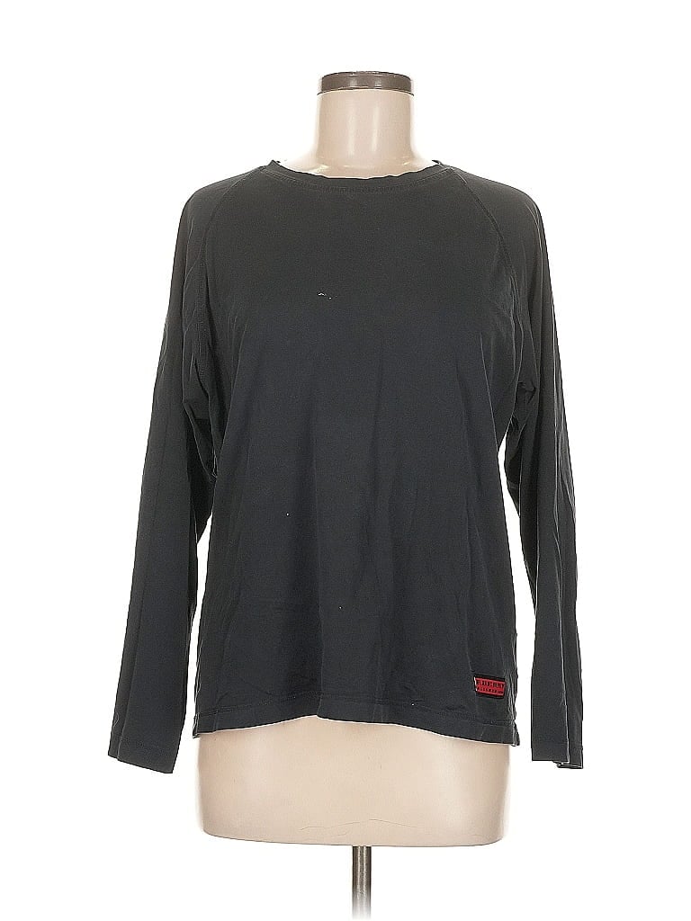 Pre-owned Athleta Long Sleeve T-shirt In Black