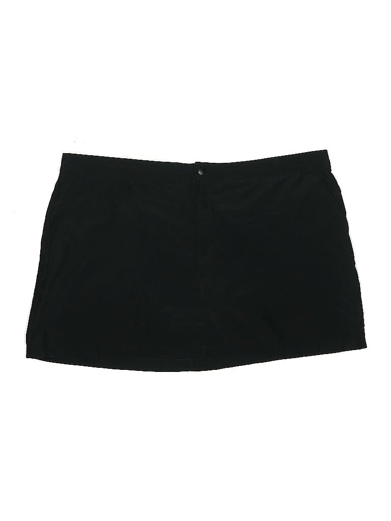 Pre-owned Lands' End Casual Skirt In Black