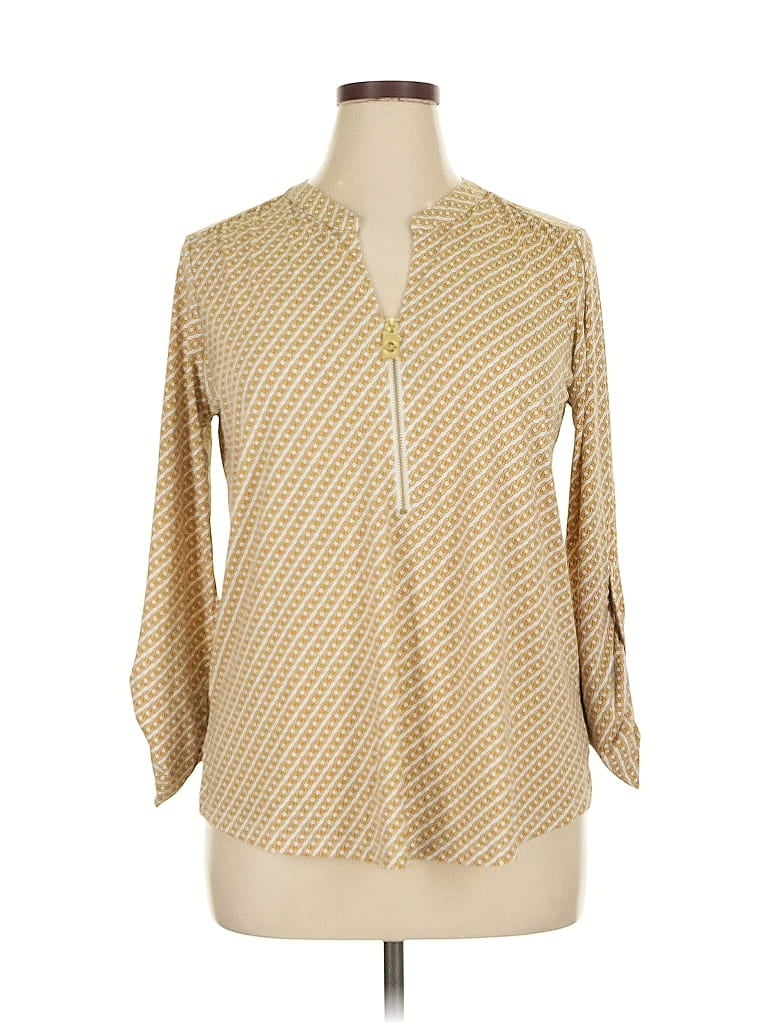 MICHAEL MICHAEL KORS Pre-owned 3/4 Sleeve Blouse In Gold