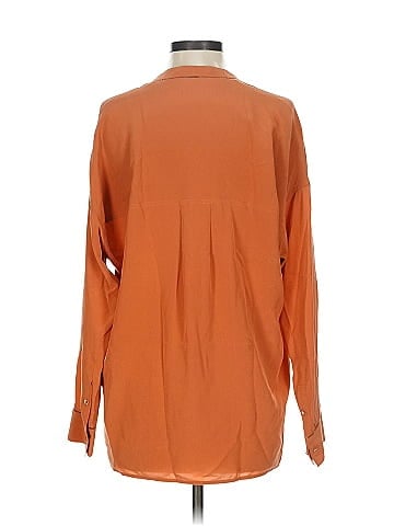 Vince. Long Sleeve Silk Top (view 2)