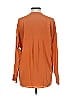 Vince. 100% Silk Orange Long Sleeve Silk Top Size XS - photo 2