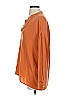 Vince. 100% Silk Orange Long Sleeve Silk Top Size XS - photo 5