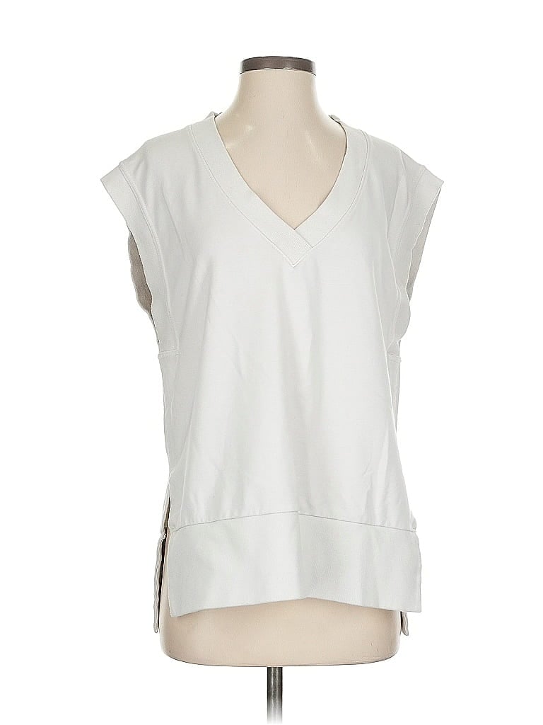 Pre-owned Athleta Cardigan Sweater In Silver