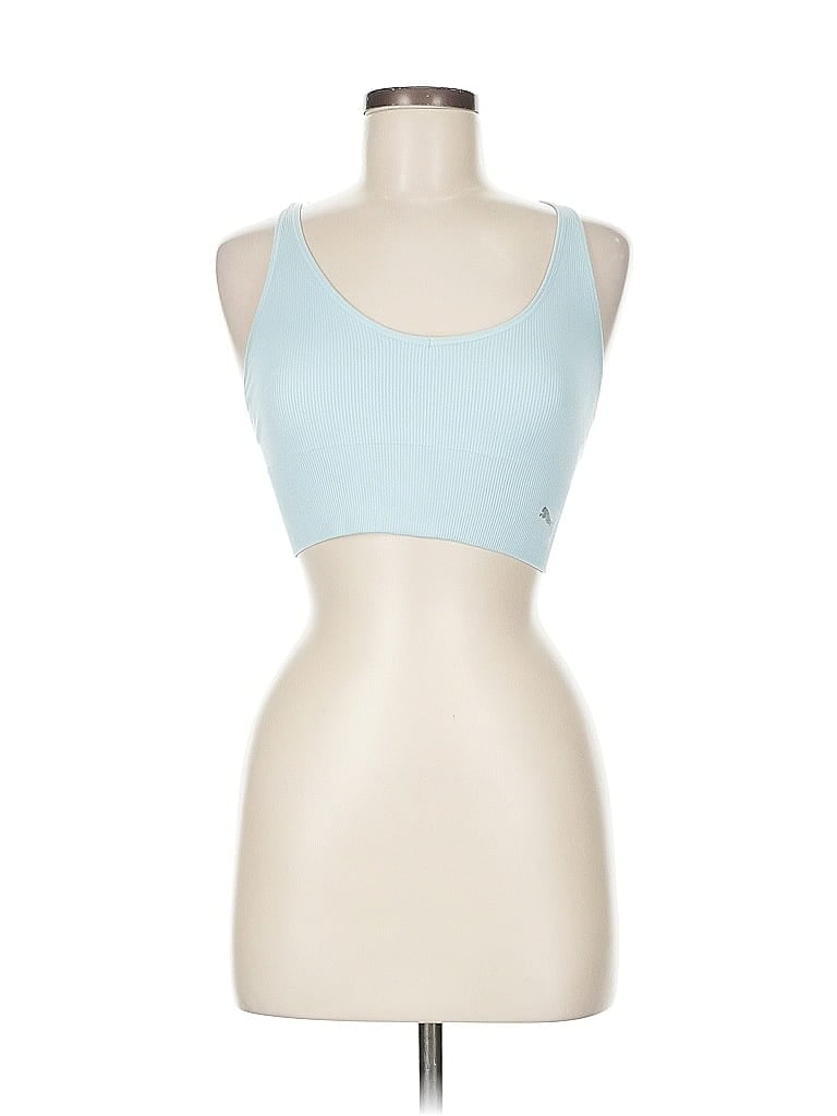 Pre-owned Puma Tank Top Blue Halter Neckline Tops