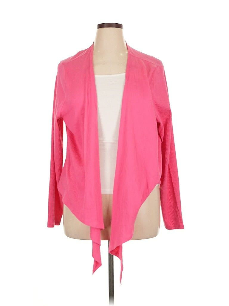 Pre-owned Belle By Kim Gravel Kimono In Pink