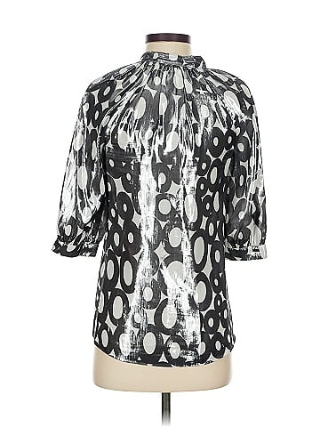 Trina Turk 3/4 Sleeve Silk Top (view 2)