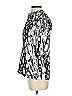 Trina Turk Silver 3/4 Sleeve Silk Top Size P (petite) - photo 5