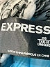Express 100% Acrylic Gray Black Scarf One size - photo 2