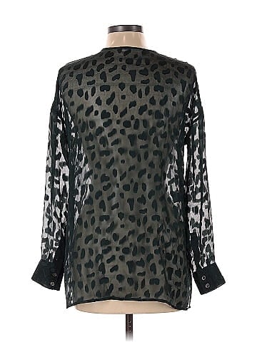 Derek Lam Long Sleeve Silk Top (view 2)