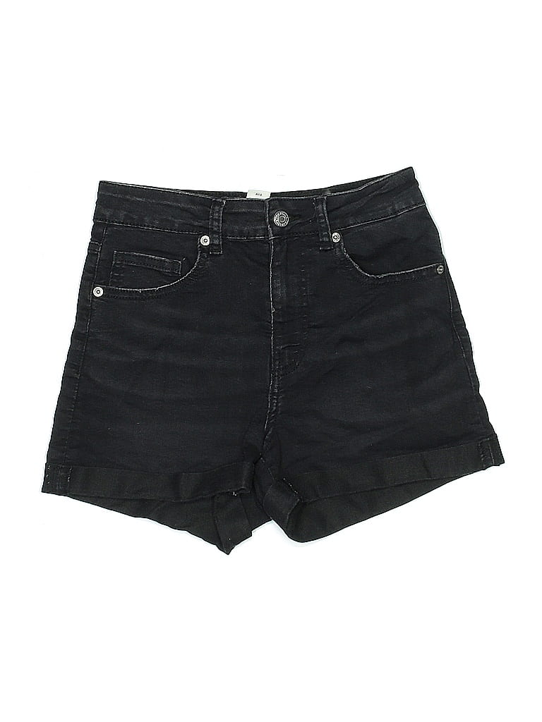 Pre-owned H&m Denim Shorts In Black