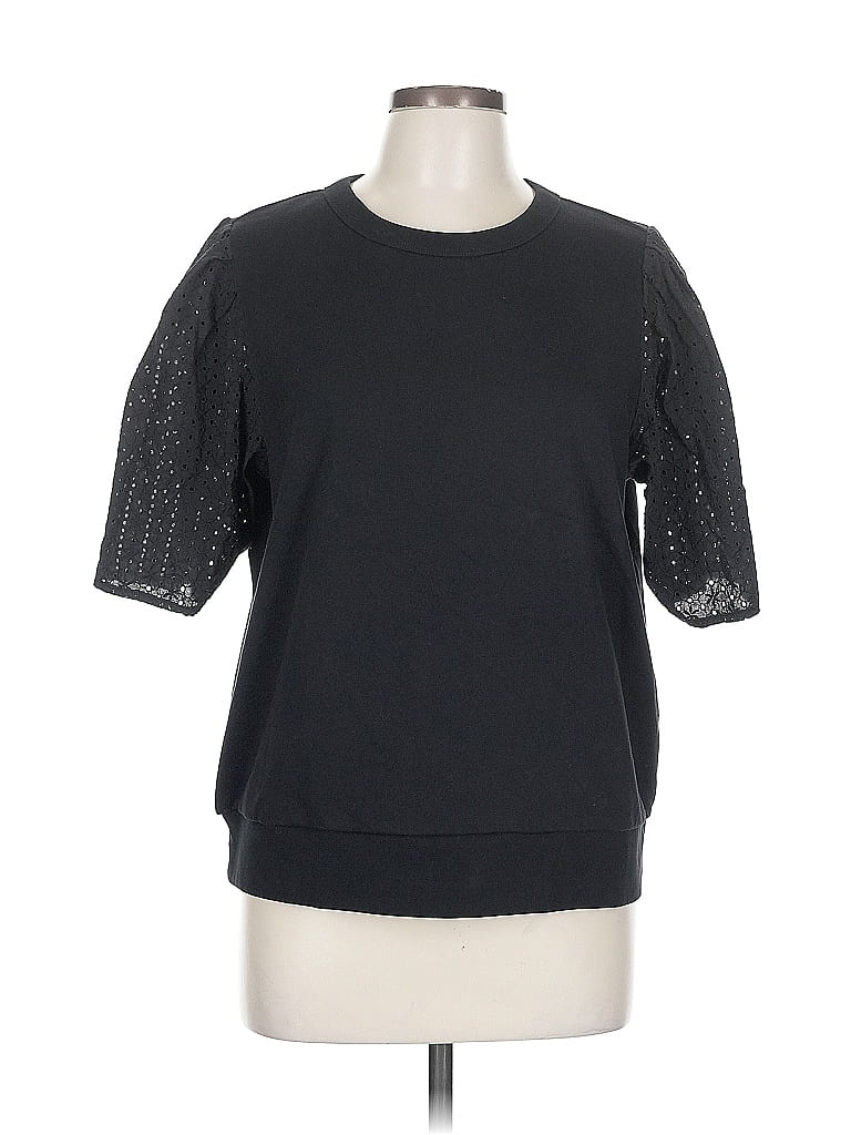 Click to view more detailed imagery on our partner's website Pre-owned Gap Short Sleeve Top Black Crew Neck Tops