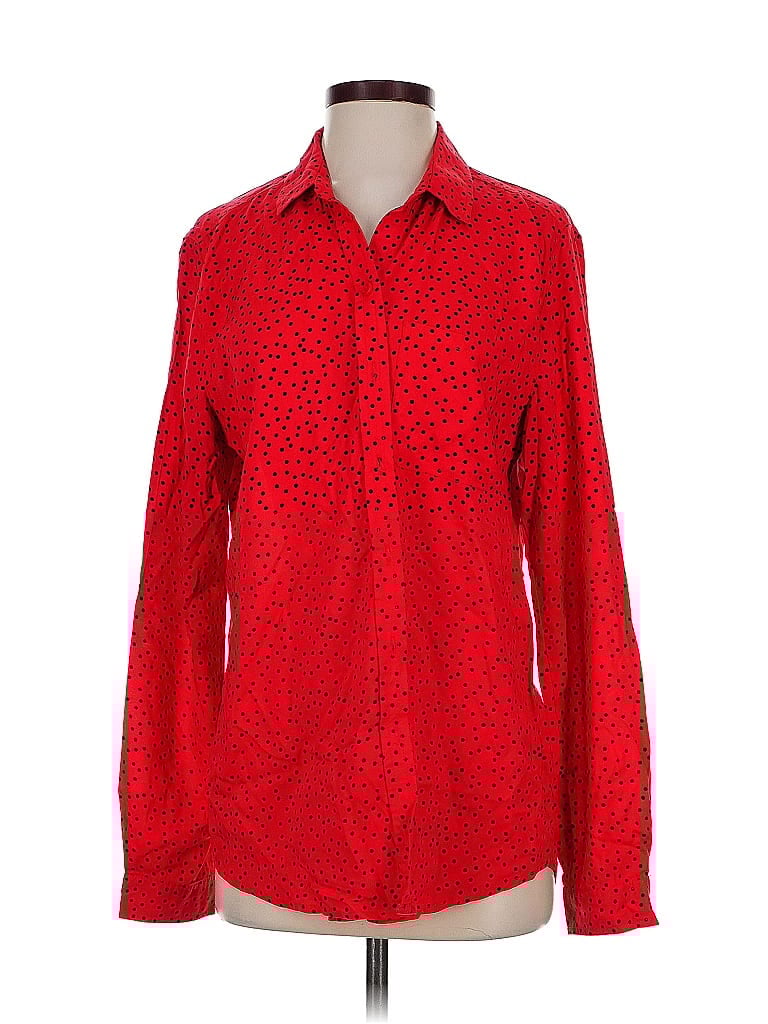 ASSORTED BRANDS Pre-owned Long Sleeve Blouse In Red