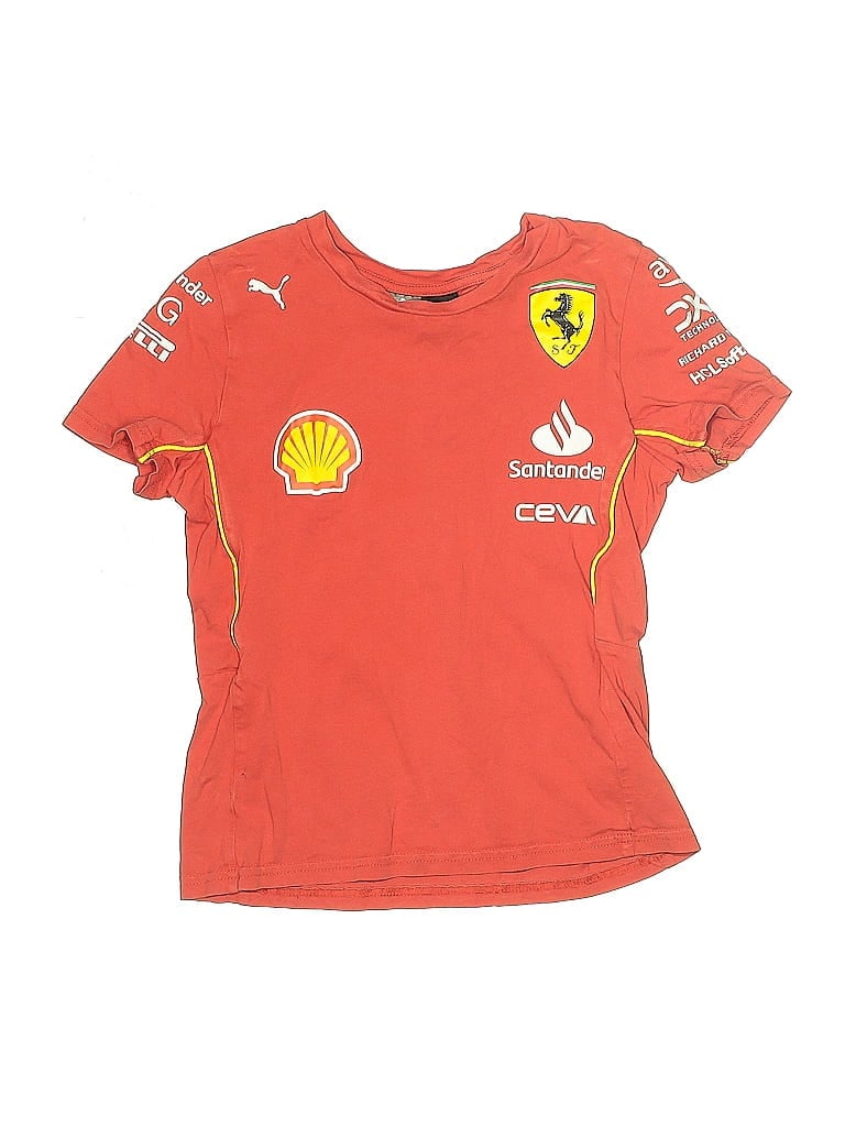 Click to view more detailed imagery on our partner's website Pre-owned Puma Kids' Short Sleeve T-shirt In Red