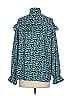 Mazik 100% Polyester Blue Long Sleeve Blouse Size S - photo 2