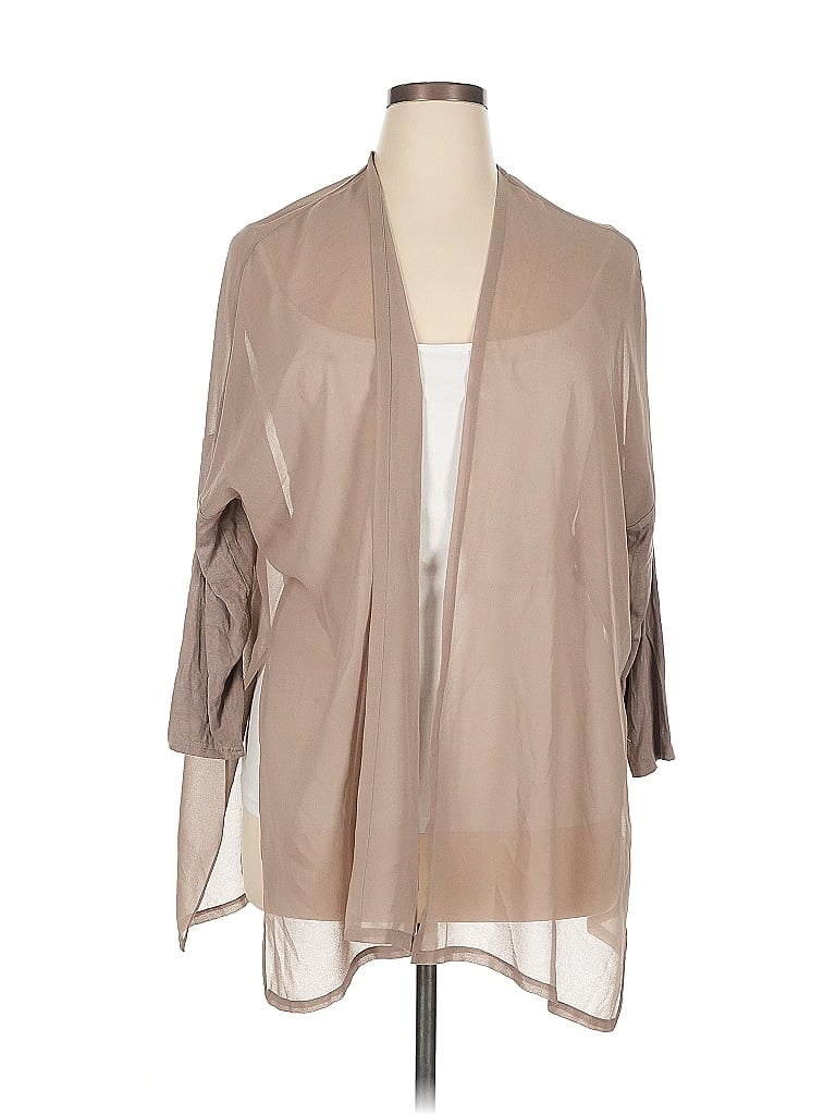 Pre-owned Unbranded Kimono In Brown