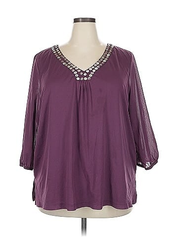 Sag Harbor 3/4 Sleeve Blouse (view 1)