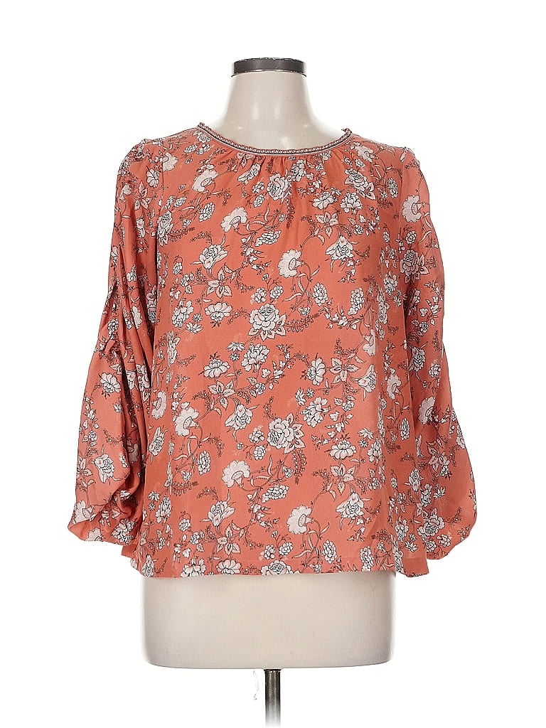 Pre-owned Max Studio 3/4 Sleeve Blouse In Orange