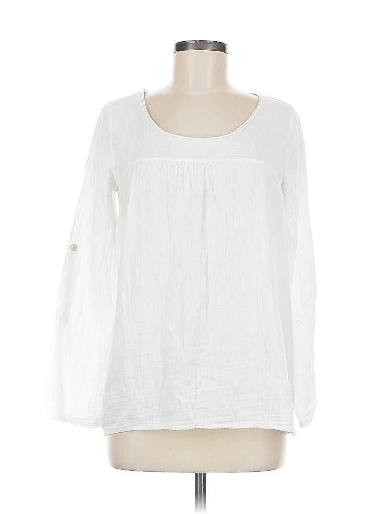 Pre-owned Unbranded Long Sleeve Blouse In White