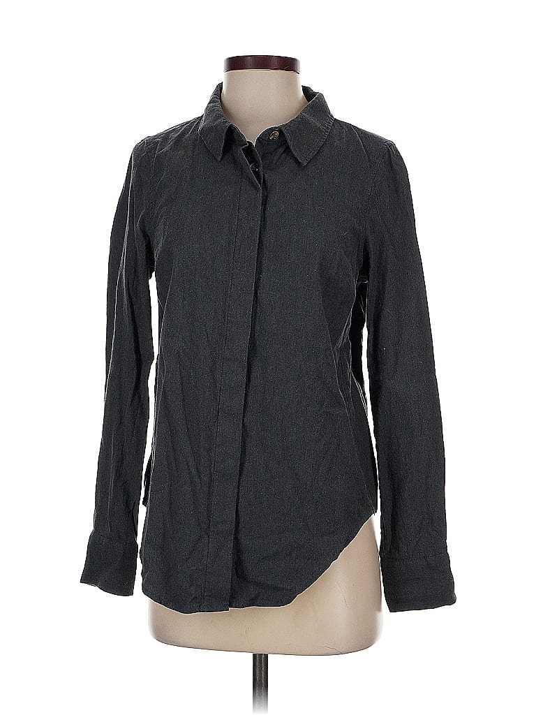 Click to view more detailed imagery on our partner's website Pre-owned Universal Standard Long Sleeve Button Down Shirt In Gray