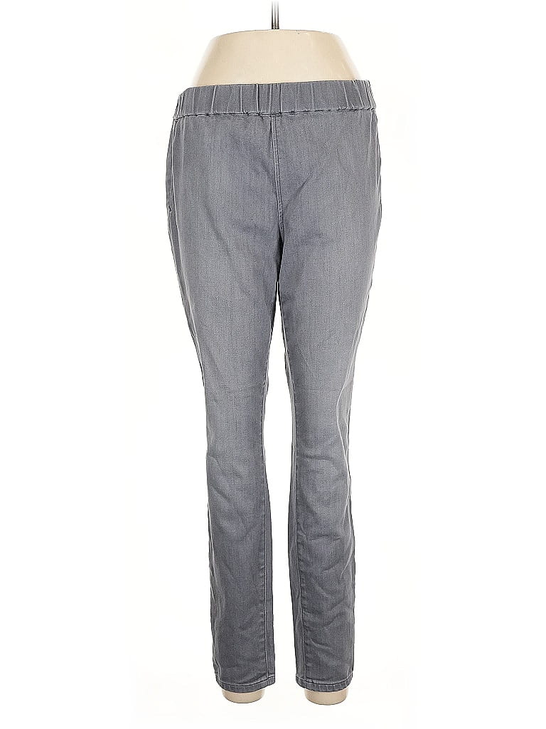 Pre-owned Lou & Grey Casual Pants In Gray