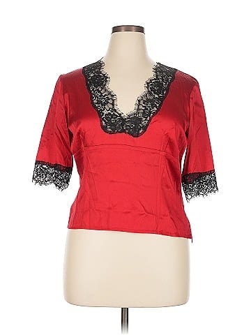 Moda International Short Sleeve Silk Top (view 1)