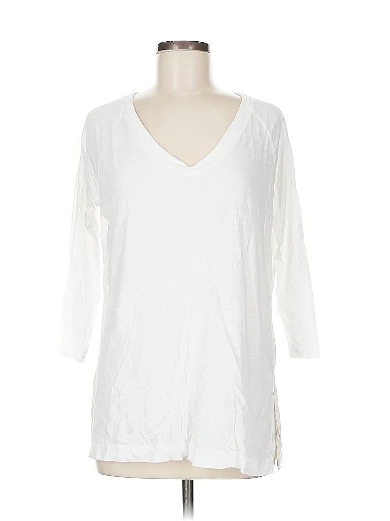 Pre-owned Banana Republic 3/4 Sleeve T-shirt In White