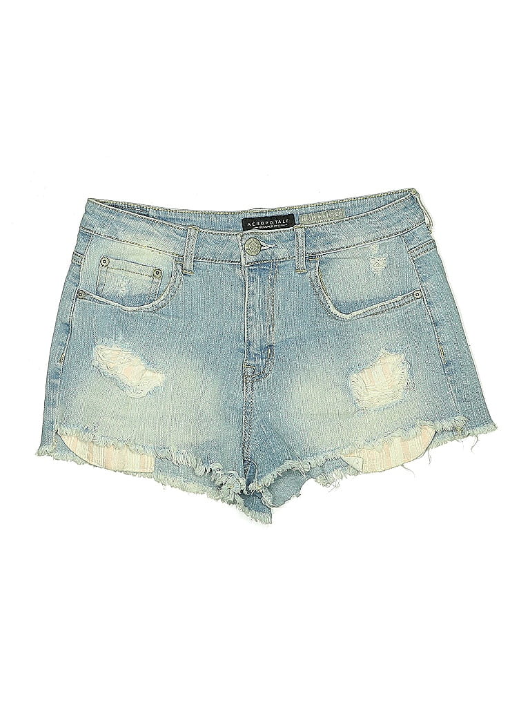 Click to view more detailed imagery on our partner's website Pre-owned Aéropostale Denim Shorts In Blue