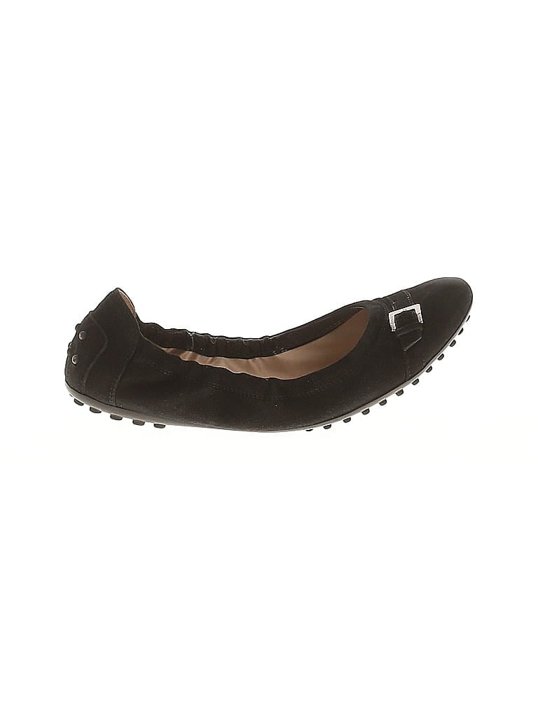 Pre-owned Tod's Flats In Black