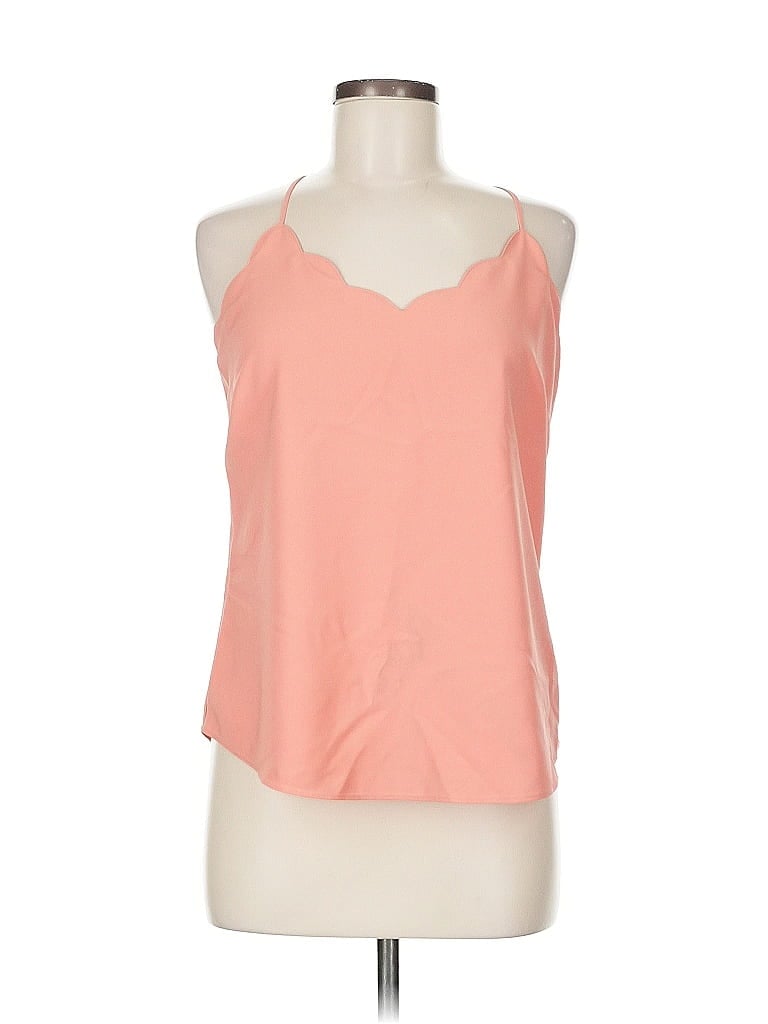 Pre-owned J. By J.crew Sleeveless Top Orange Halter Neckline Tops