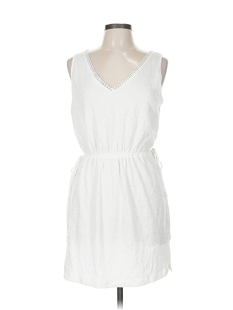 Pre-owned Kona Sol Casual Dress In White