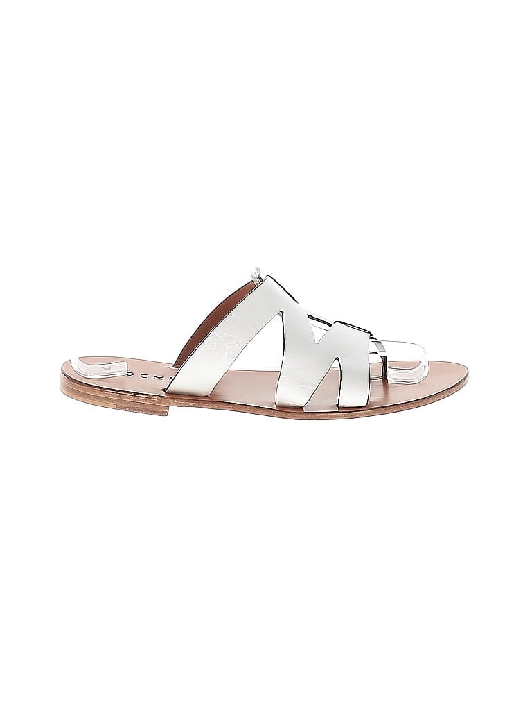 Pre-owned M. Gemi Sandals In White