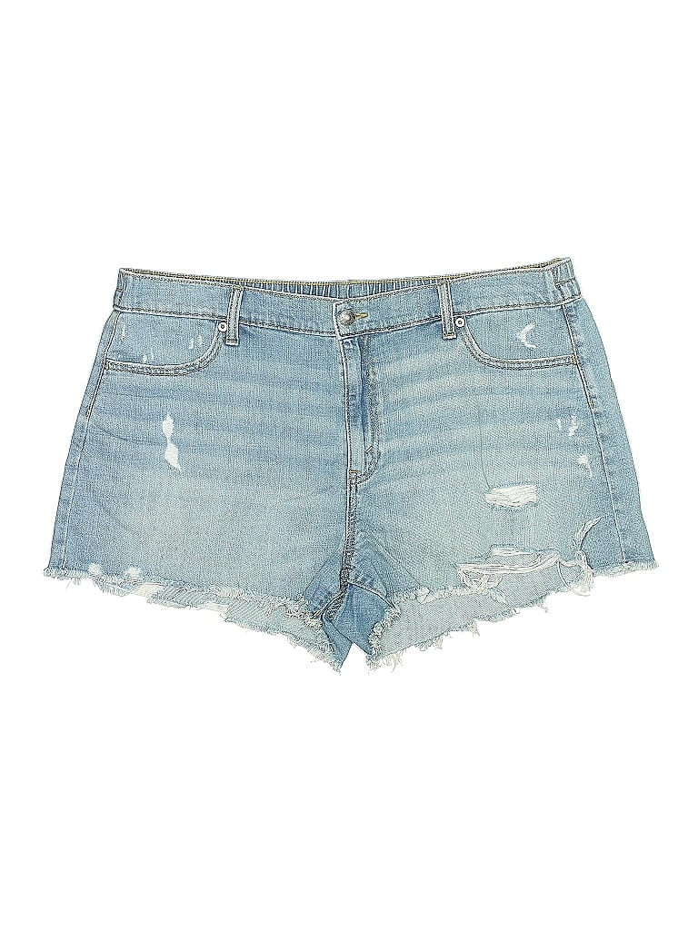 Pre-owned Aerie Denim Shorts In Blue