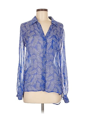Diane von Furstenberg Long Sleeve Silk Top (view 1)