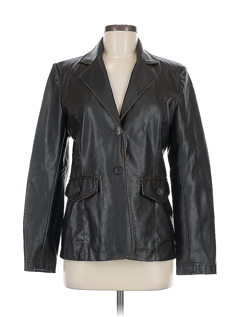 Pre-owned Assorted Brands Blazer Jacket In Black