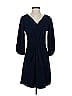 DKNY 100% Polyester Solid Blue Casual Dress Size 2 - photo 1