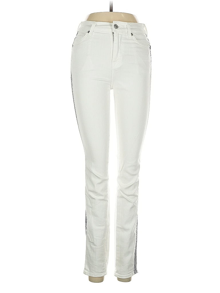 Pre-owned 7 For All Mankind Jeans In White