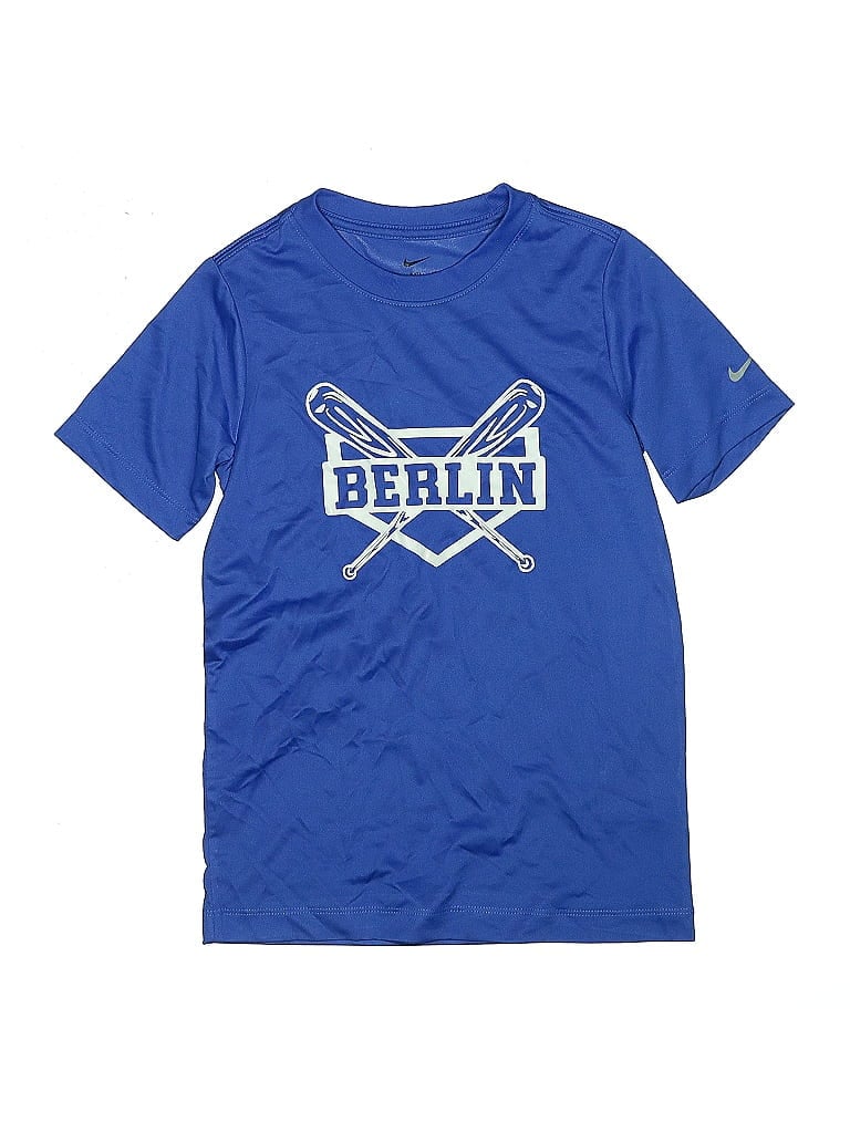 Pre-owned Nike Kids' Short Sleeve T-shirt In Blue