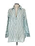 Subtle Luxury 100% Polyester Teal Blue 3/4 Sleeve Blouse Size XS - Sm - photo 1
