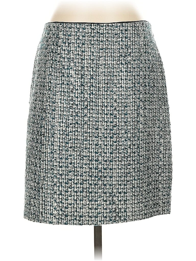 Pre-owned White House Black Market Formal Skirt In Blue