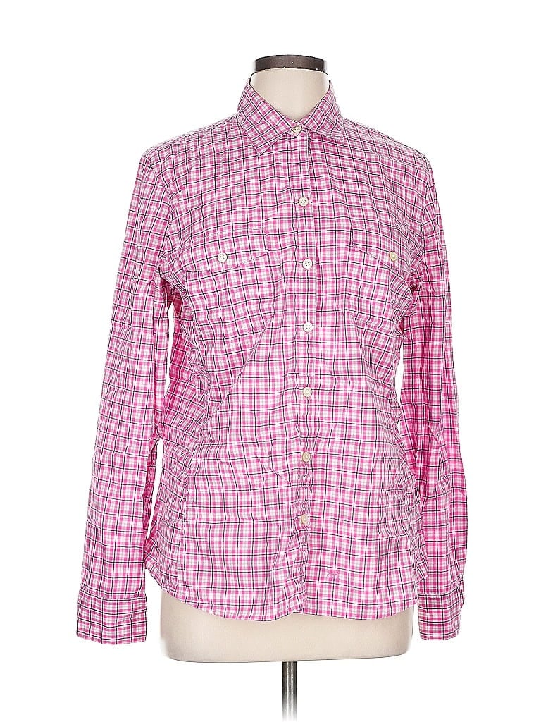 Pre-owned Banana Republic Long Sleeve Button Down Shirt In Pink