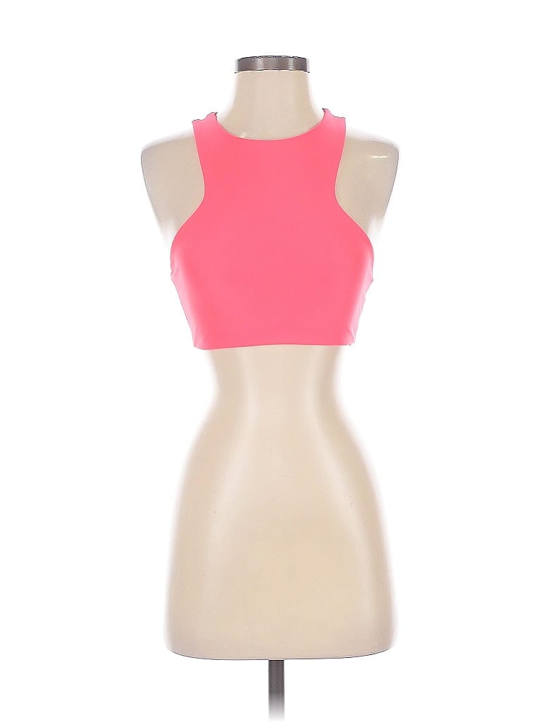 Pre-owned Mikoh Tank Top Pink Halter Neckline Tops
